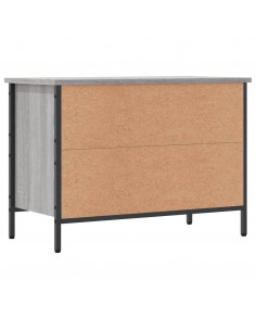 Scarpiera Grigio Sonoma 69x35x50 cm in Legno Multistrato