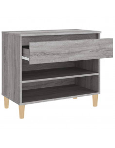 Scarpiera Grigio Sonoma 70x36x60 cm in Legno Multistrato