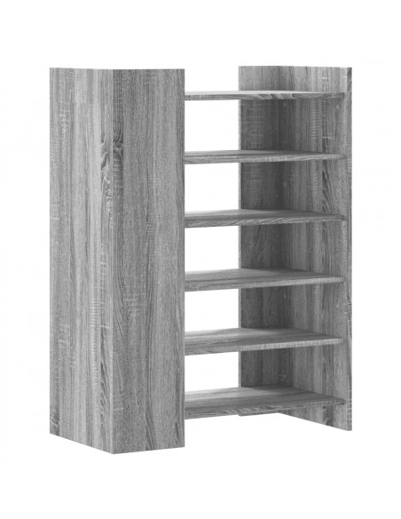 Scarpiera Grigio Sonoma 74,5x37,5x100 cm in Legno Multistrato