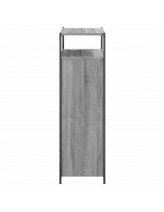 Scarpiera Grigio Sonoma 75x34x112 cm in Legno Multistrato
