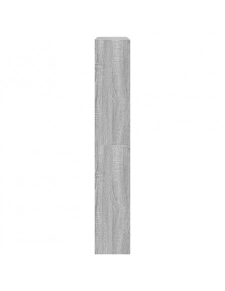 Scarpiera Grigio Sonoma 80x21x125,5 cm in Legno Multistrato