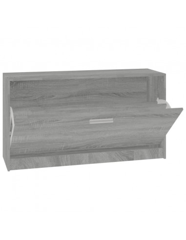 Scarpiera Grigio Sonoma 80x24x45 cm in Legno Multistrato