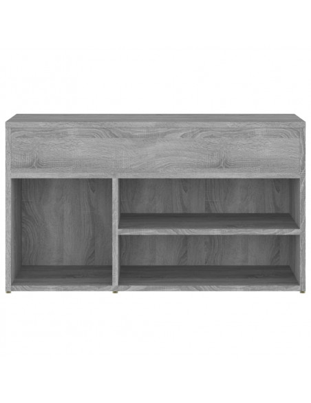 Scarpiera Grigio Sonoma 80x30x45 cm in Legno Multistrato