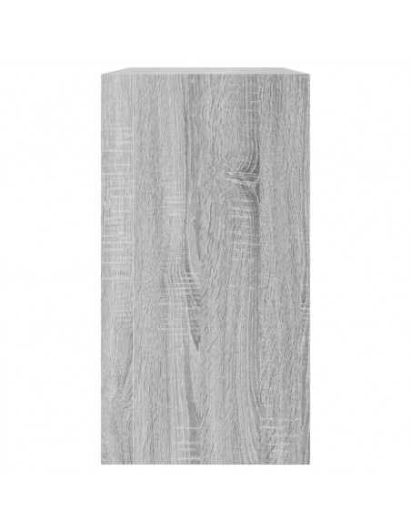 Scarpiera Grigio Sonoma 80x34x63 cm in Legno Multistrato