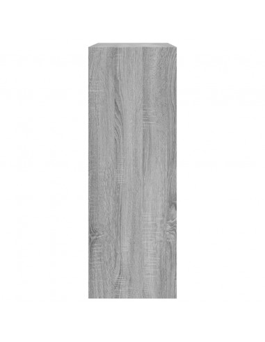 Scarpiera Grigio Sonoma 80x34x96,5 cm in Legno Multistrato