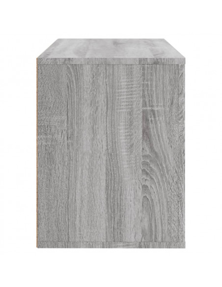 Scarpiera Grigio Sonoma 80x35x45 cm in Legno Multistrato