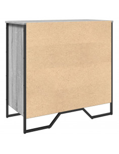 Scarpiera Grigio Sonoma 80x38x78 cm in Truciolato
