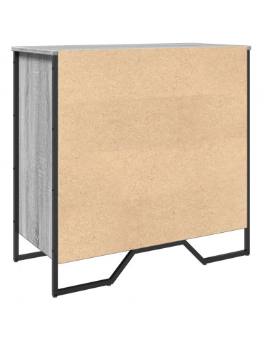 Scarpiera Grigio Sonoma 80x38x78 cm in Truciolato