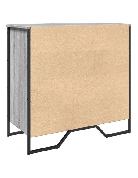 Scarpiera Grigio Sonoma 80x38x78 cm in Truciolato