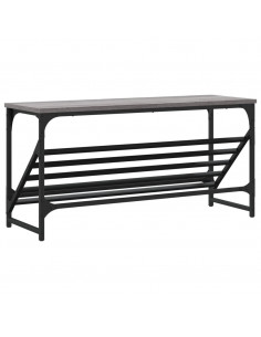 Scarpiera Grigio Sonoma 90x30x45 cm in Legno Multistrato