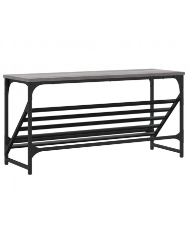 Scarpiera Grigio Sonoma 90x30x45 cm in Legno Multistrato