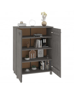 Scarpiera HAMAR Grigio Chiaro 85x40x108 cm in Legno di Pino