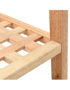 Scarpiera in Legno Massello di Noce 69x26x40 cm
