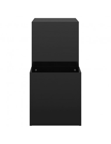Scarpiera Ingresso Nero Lucido 105x35,5x70cm Legno Multistrato