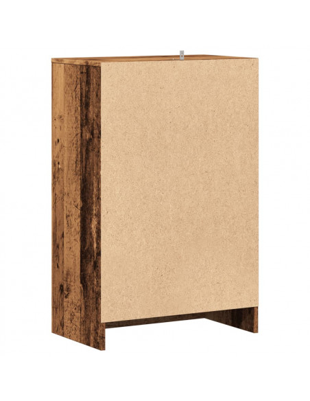 Scarpiera Legno Antico 60x35x92 cm in Legno Multistrato