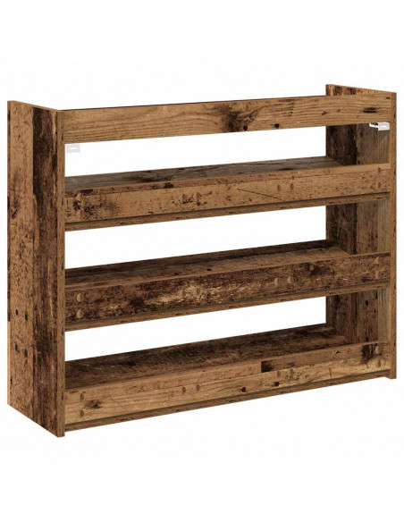 Scarpiera Legno Antico 80x25x61,5 cm in Truciolato