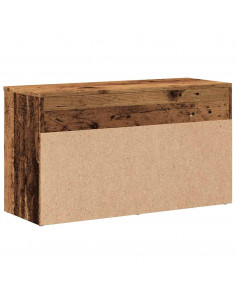 Scarpiera Legno Antico 80x30x45 cm in Legno Multistrato