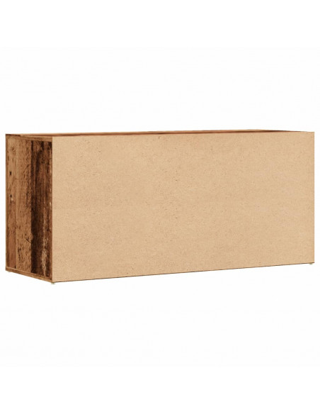 Scarpiera Legno Vecchio 100x35x45 cm in Truciolato