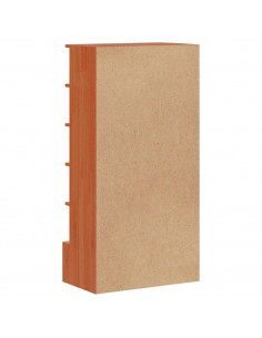 Scarpiera Marrone Cera 52x30x104 cm Legno Massello di Pino