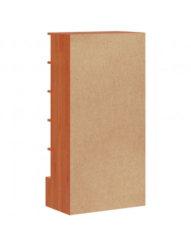Scarpiera Marrone Cera 52x30x104 cm Legno Massello di Pino