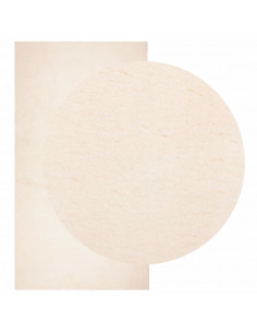Tappeto a Pelo Corto HUARTE Morbido e Lavabile Beige 60x110 cm 2