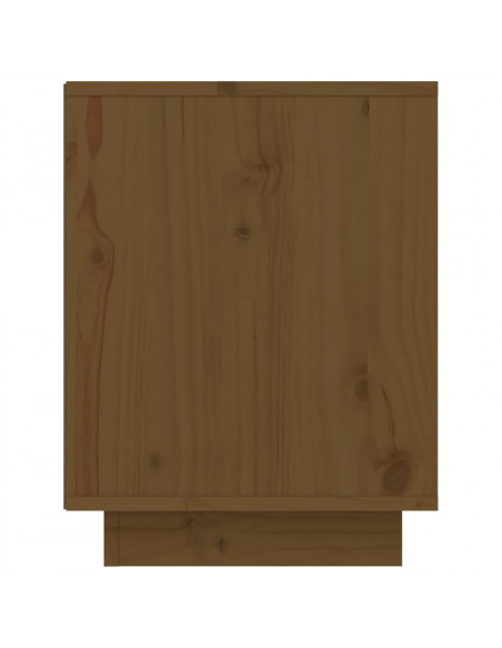 Scarpiera Marrone Miele 60x34x45 cm in Legno Massello di Pino