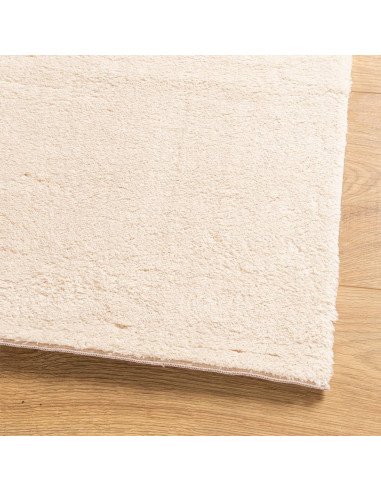 Tappeto a Pelo Corto HUARTE Morbido e Lavabile Beige 60x110 cm