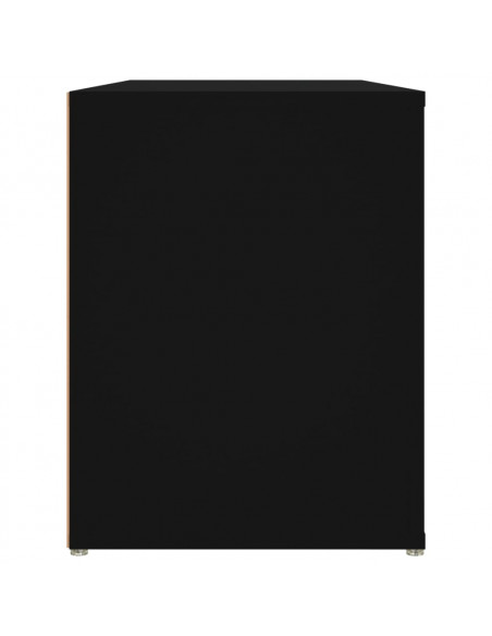 Scarpiera Nera 100x35x45 cm in Legno Multistrato