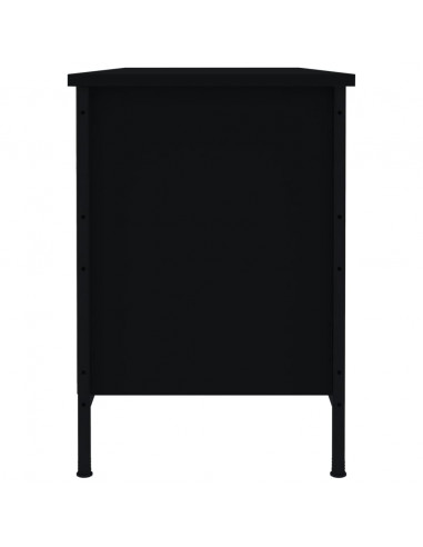 Scarpiera Nera 100x35x50 cm in Legno Multistrato