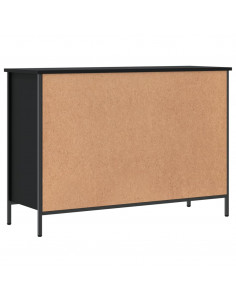 Scarpiera Nera 100x35x70 cm in Legno Multistrato