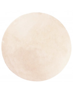 Tappeto a Pelo Corto HUARTE Morbido e Lavabile Beige Ø 160 cm