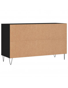 Scarpiera Nera 102x36x60 cm in Legno Multistrato