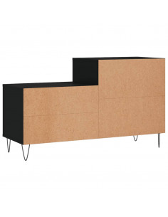 Scarpiera Nera 102x36x60 cm in Legno Multistrato