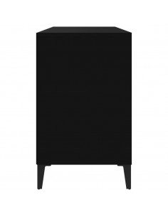 Scarpiera Nera 102x36x60 cm in Legno Multistrato