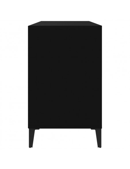 Scarpiera Nera 102x36x60 cm in Legno Multistrato