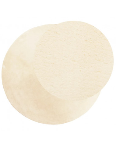 Tappeto a Pelo Corto HUARTE Morbido e Lavabile Crema Ø 100 cm