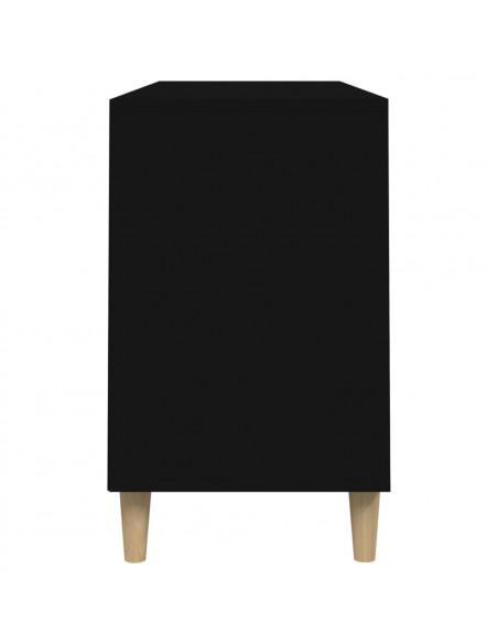 Scarpiera Nera 102x36x60 cm in Legno Multistrato