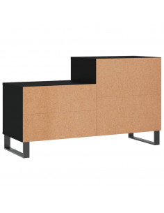 Scarpiera Nera 102x36x60 cm in Legno Multistrato