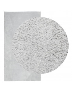 Tappeto a Pelo Corto HUARTE Morbido e Lavabile Grigio 60x110 cm 2