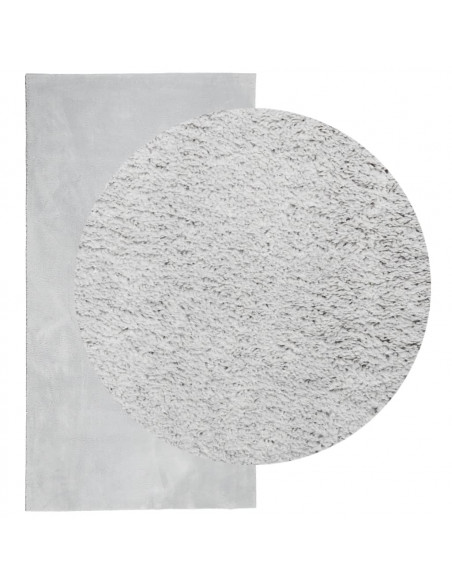 Tappeto a Pelo Corto HUARTE Morbido e Lavabile Grigio 60x110 cm