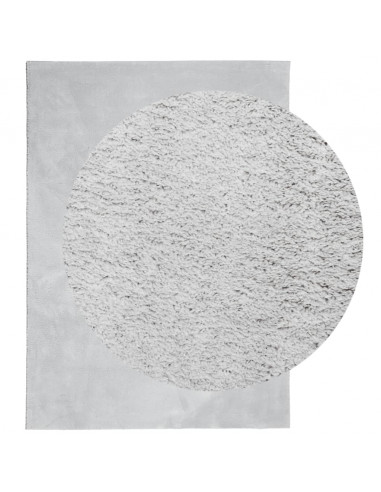Tappeto a Pelo Corto HUARTE Morbido e Lavabile Grigio 160x230cm