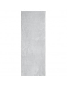 Tappeto a Pelo Corto HUARTE Morbido e Lavabile Grigio 80x200 cm