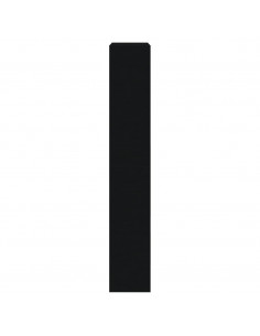 Scarpiera Nera 60x21x125,5 cm in Legno Multistrato