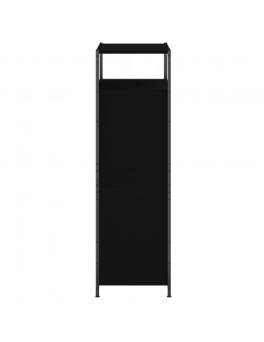 Scarpiera Nera 60x34x112 cm in Legno Multistrato