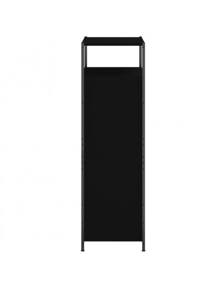Scarpiera Nera 60x34x112 cm in Legno Multistrato