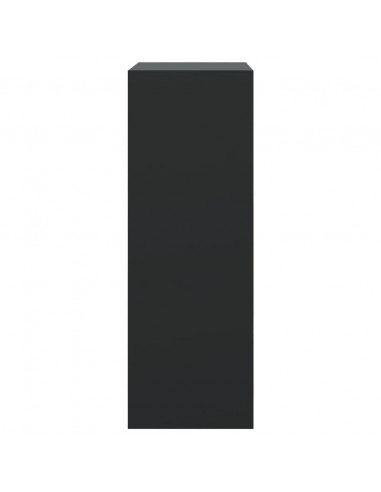 Scarpiera Nera 60x34x96,5 cm in Legno Multistrato