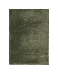 Tappeto Pelo Corto HUARTE Morbido Lavabile Verde Bosco