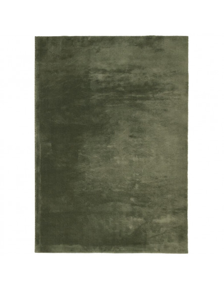 Tappeto Pelo Corto HUARTE Morbido Lavabile Verde Bosco