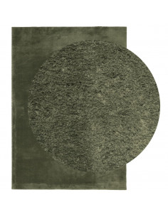 Tappeto Pelo Corto HUARTE Morbido Lavabile Verde Bosco 2