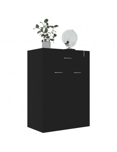 Scarpiera Nera 60x35x84 cm in Legno Multistrato